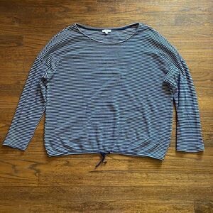 Tom Tailor Blue and White Long Sleeve Top